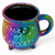 Iridescent Rainbow Cauldron Mug with Let's Get Spooky - Halloween Witch Cup