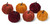 Velvet Fabric Pumpkins in Autumn Colours - Home Decoration Ornaments - Set of 6