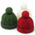 Christmas Nordic Bobble Hat Novelty Candles - Wild Swimming Gift - Set of 3