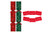 50 Christmas Catering Crackers - Red Green - Corporate Events / Restaurants