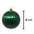 Emerald Green 8cm Christmas Baubles - Velvet Smooth Shiny Textured - Set of 12 Emerald Green 8cm Christmas Baubles - Velvet Smooth Shiny Textured - Set of 12