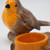 Ceramic Robin Tealight Candle Holder Ornament