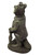 Victorian Gentleman Fox Garden Statue with Umbrella