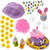 Girls Make Your Own Cute Easter Bonnet Cowgirl Hat Complete Kit - Giant Egg