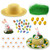 Girls Make Your Own Cute Easter Bonnet Hat Complete Kit - Bunny in Grass