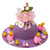 Girls Ready Made Decorated Easter Hat Bonnet - Pink Fairy