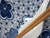 Ramen Noodle Bowl Set with Chopsticks and Spoon - Navy Blue Floral