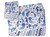 Sea Life Placemats with Coastal Marine Design Blue and White - Set of 4