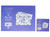 Sea Life Placemats with Coastal Marine Design Blue and White - Set of 4