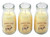Vintage Style Milk Bottle Vanilla Scented Candles - Set of 3