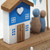 Seaside Wooden House Ornament with Couple and Seagull Coastal One Day Quote
