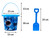 Children's Shark & Dolphin Beach Bucket and Spade Set - Blue and Pink - Set of 2