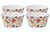Plastic Fruit Print Summer Dining Bowls - Set of 4