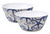 Large Melamine Salad Buffet Bowl - Blue Starfish Design 25 cm - Set of 2