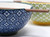 Ceramic Poke Bowl Set with Wooden Chopsticks - Blue Green - Set of 2