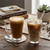 Clear Latte Coffee Glass Cups / Hot Chocolate Mugs with Handles 250ml - Set of 6