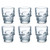 Clear Glass Skull Shot Glasses Novelty Design - Set of 6