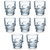Clear Glass Skull Shot Glasses Novelty Design - Set of 8