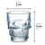 Clear Glass Skull Shot Glasses Novelty Design - Set of 8