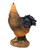 Chicken Hen Ornament 25cm Figurine - Home Garden Statue - Dark Tail Feather