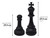 Giant Black Chess Piece Ornaments Decorative Sculptures - Set of 6