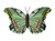 Metal Butterfly Garden Wall Hanging 34cm Green Decorative Ornament