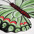 Metal Butterfly Garden Wall Hanging 34cm Green Decorative Ornament