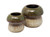 Mushroom Toadstool Glazed Ceramic Plant Pot Set - Green and Cream - Set of 2