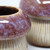 Mushroom Toadstool Style Ceramic Plant Pots Natural Brown and Cream - Set of 2