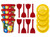 16pc Children's Beach Bucket and Sand Toy Play Set with Sieves and Spades