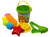9pc Children's Beach Bucket & Accessories Play Set with Spade Rake & Moulds