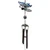 Blue Butterfly 65cm Metal Wind Chime Suncatcher Hanging Garden Ornament