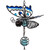 Blue Butterfly 65cm Metal Wind Chime Suncatcher Hanging Garden Ornament