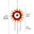 Sunburst 40cm Metal Wind Chime Suncatcher Hanging Garden Ornament