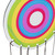 Rainbow Circle 45cm Metal Wind Chime Suncatcher Hanging Garden Ornament