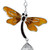 Orange Dragonfly 40cm Metal Wind Chime Suncatcher Hanging Garden Ornament