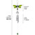 Green Dragonfly 40cm Metal Wind Chime Suncatcher Hanging Garden Ornament