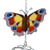 Peacock Butterfly 65cm Metal Wind Chime Suncatcher Hanging Garden Ornament