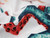 Coastal Sea Life Tea Towels with Jellyfish and Octopus Designs - Set of 3