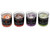 Sacred Chakra Scented Healing Stone Candles with Gemstones - Set of 4