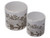 Fox & Floral Ceramic Plant Pots in Olive Green Tones - Set of 2