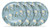 25cm Blue Daisy Floral Melamine Dinner Plates - Set of 4