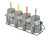 Glass Mason Jar Drinking Cups - Reusable Straws, Lids, Carry Rack - Set of 4