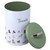 Dog Treats Storage Tin with Green Lid and Carry Handle