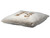Warm & Cosy Cream Faux Fur Decorative Cushion with Brown Embroidered Lettering