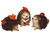 Autumn Cute Hedgehog Figurines with Leaves, Apple and Acorn - Set of 3