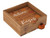 Autumn Cosy Wooden Coasters with Pumpkin Storage Holder - Set of 4