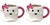 Cute Halloween Ghost Mug - Ceramic Cup with Pink Bow - Set of 2