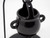 Black Hanging Witch Cauldron Wax Melt Burner with Metal Stand