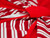 Large Red White Candy Cane Stripe Christmas Bow Decorations - Set of 2